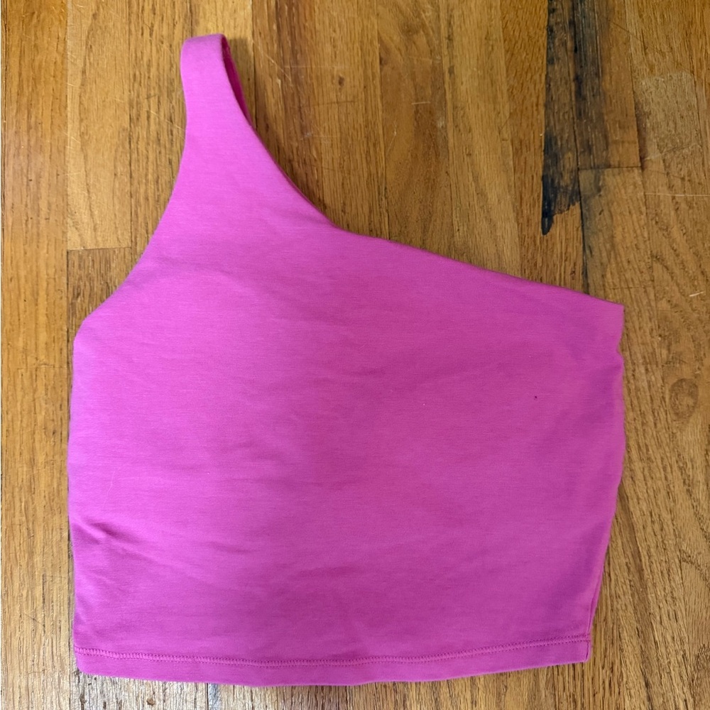 Old Navy Fuchsia One-Shoulder Tank Top